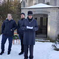Bei der kurzen Rede zum Gedenktag